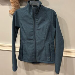 The North Face hard shell indigo blue Jacket